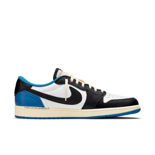 Air Jordan 1 Retro Low x Fragment Design x Travis Scott x ‘Sail Black Military Blue’ - Image 3