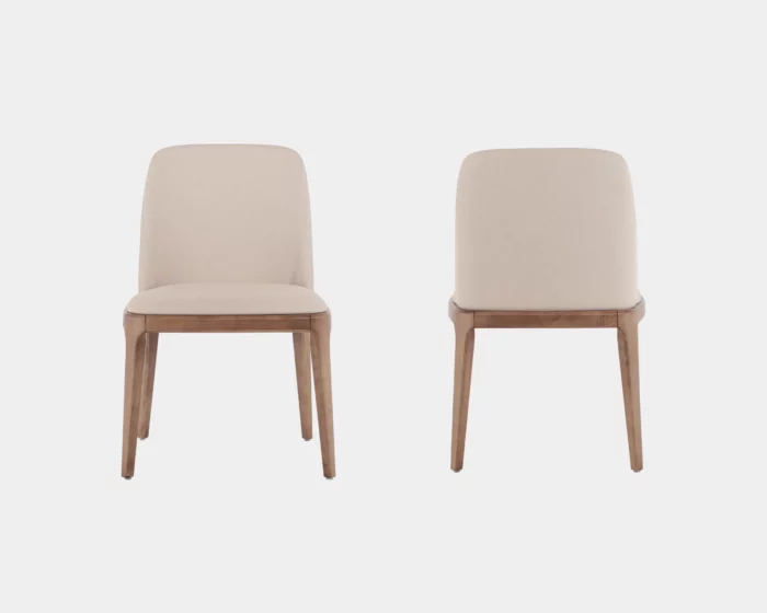 ZYNSELL Cream Upholstered Dining Chair - Image 2