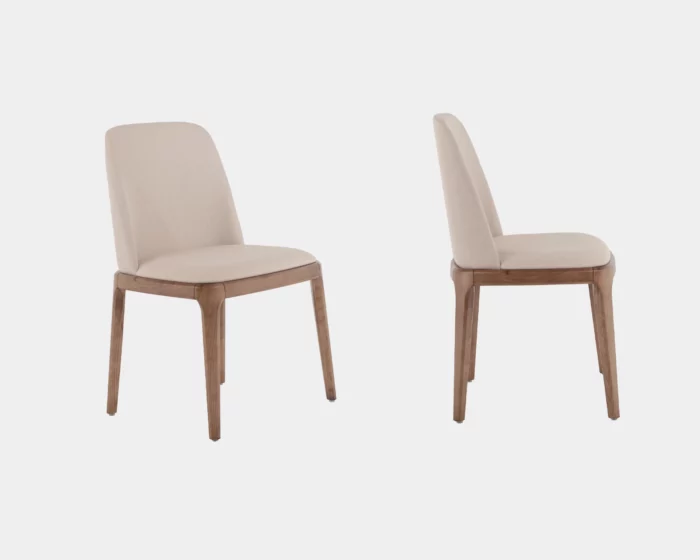 ZYNSELL Cream Upholstered Dining Chair - Image 3