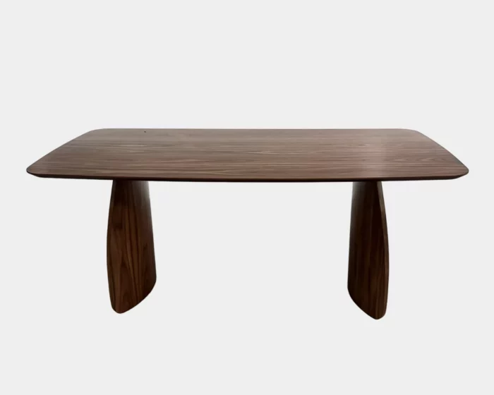 ZYNSELL Dark Brown Wooden Dining Table - Image 2