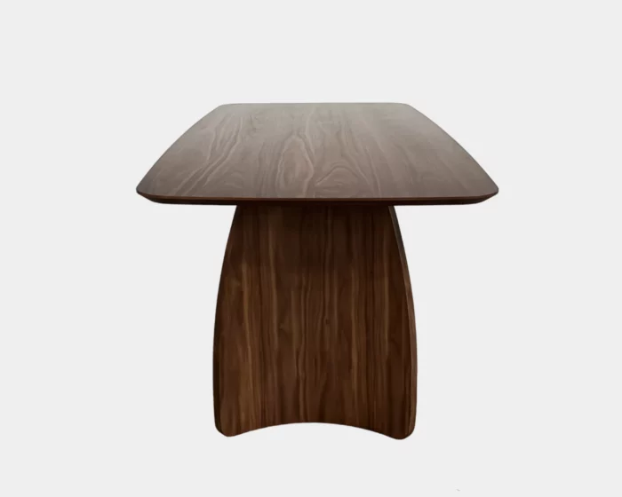ZYNSELL Dark Brown Wooden Dining Table - Image 3