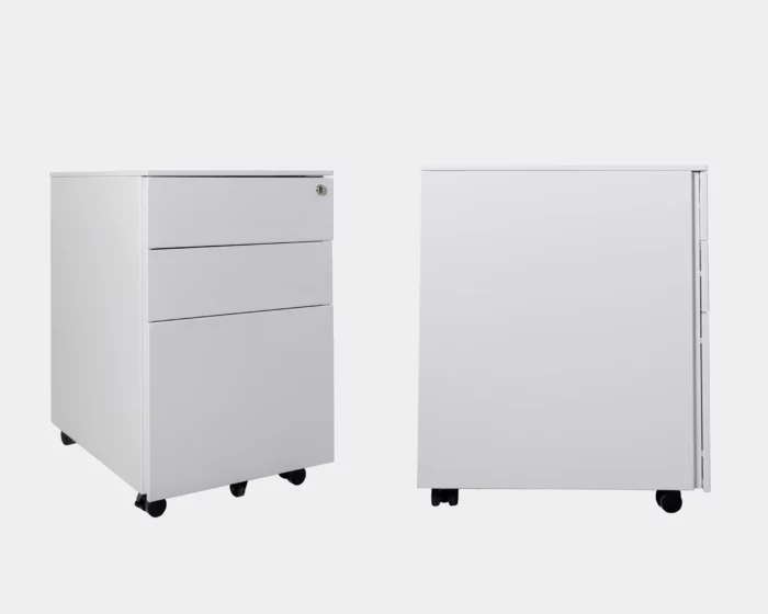 ZYNSELL White Metal 3-Drawer Cabinet - Image 3
