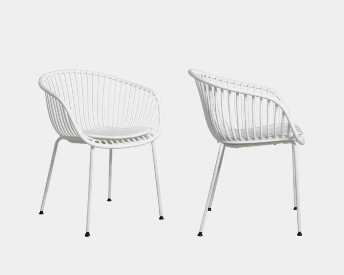 ZYNSELL White Polypropylene Occasional Chair - Image 3