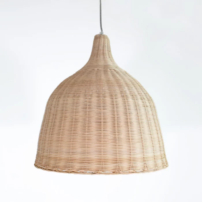 ZYNSELL Natural Rattan Bell Pendant Light - Image 1